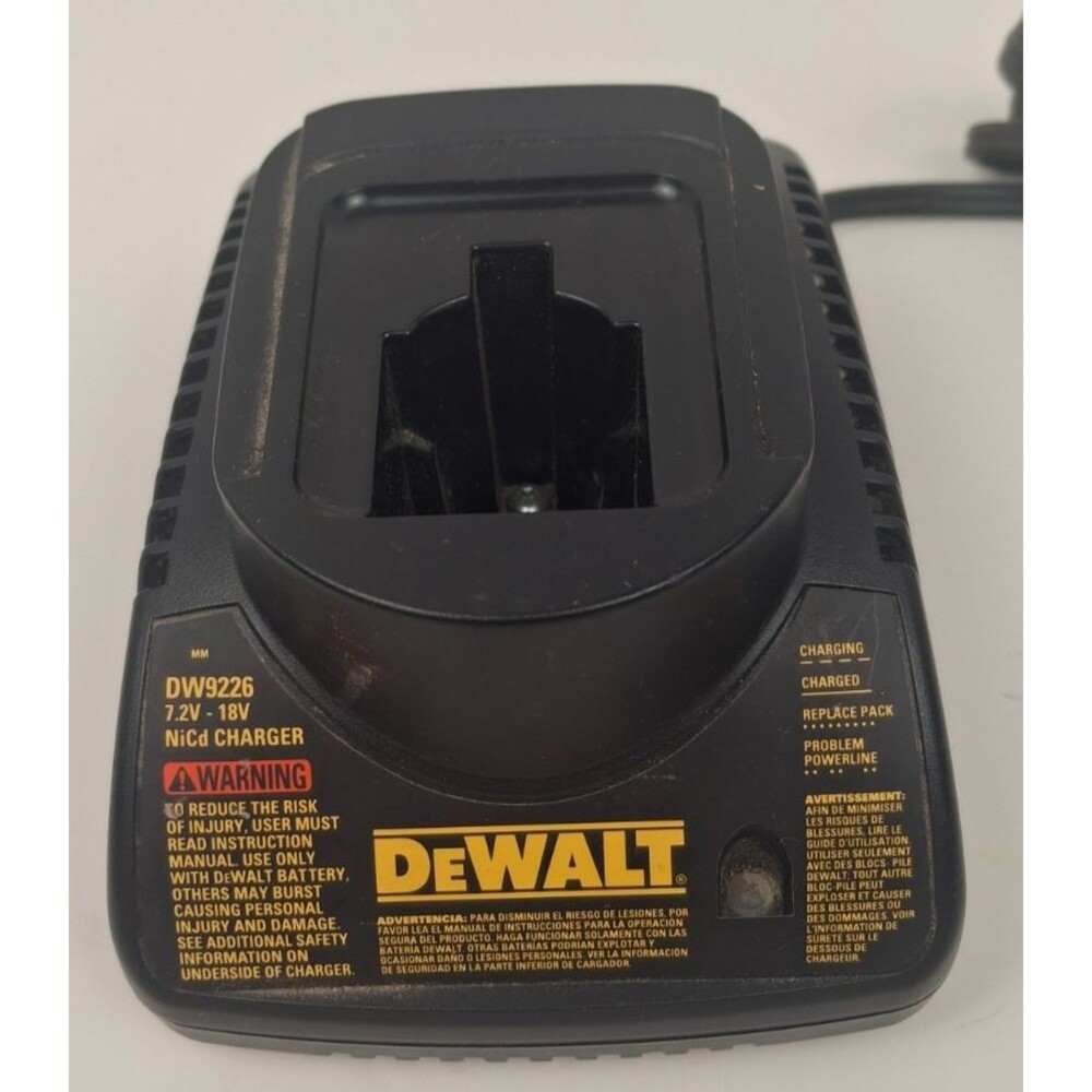 Dewalt DW9226 Battery Charger 7.2V - 18V NiCd Charger